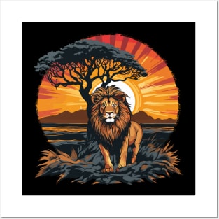 Lion Safari Animal Beauty Nature Wildlife Discovery Posters and Art